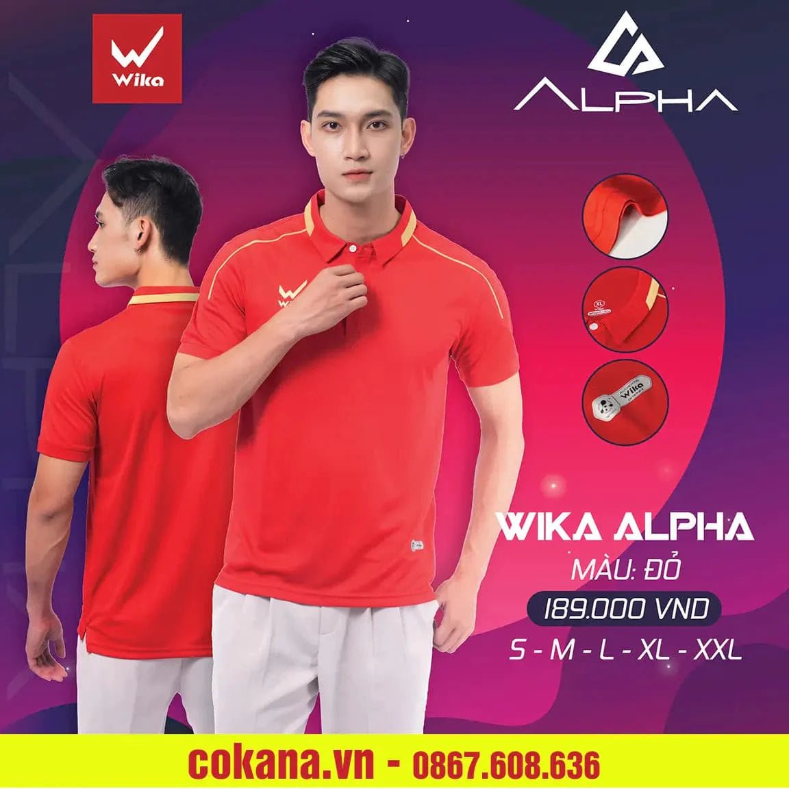 Áo polo wika Alpha - COKANA