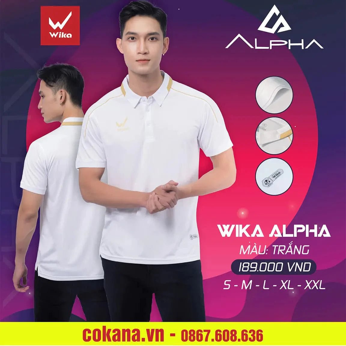 Áo polo wika Alpha - COKANA