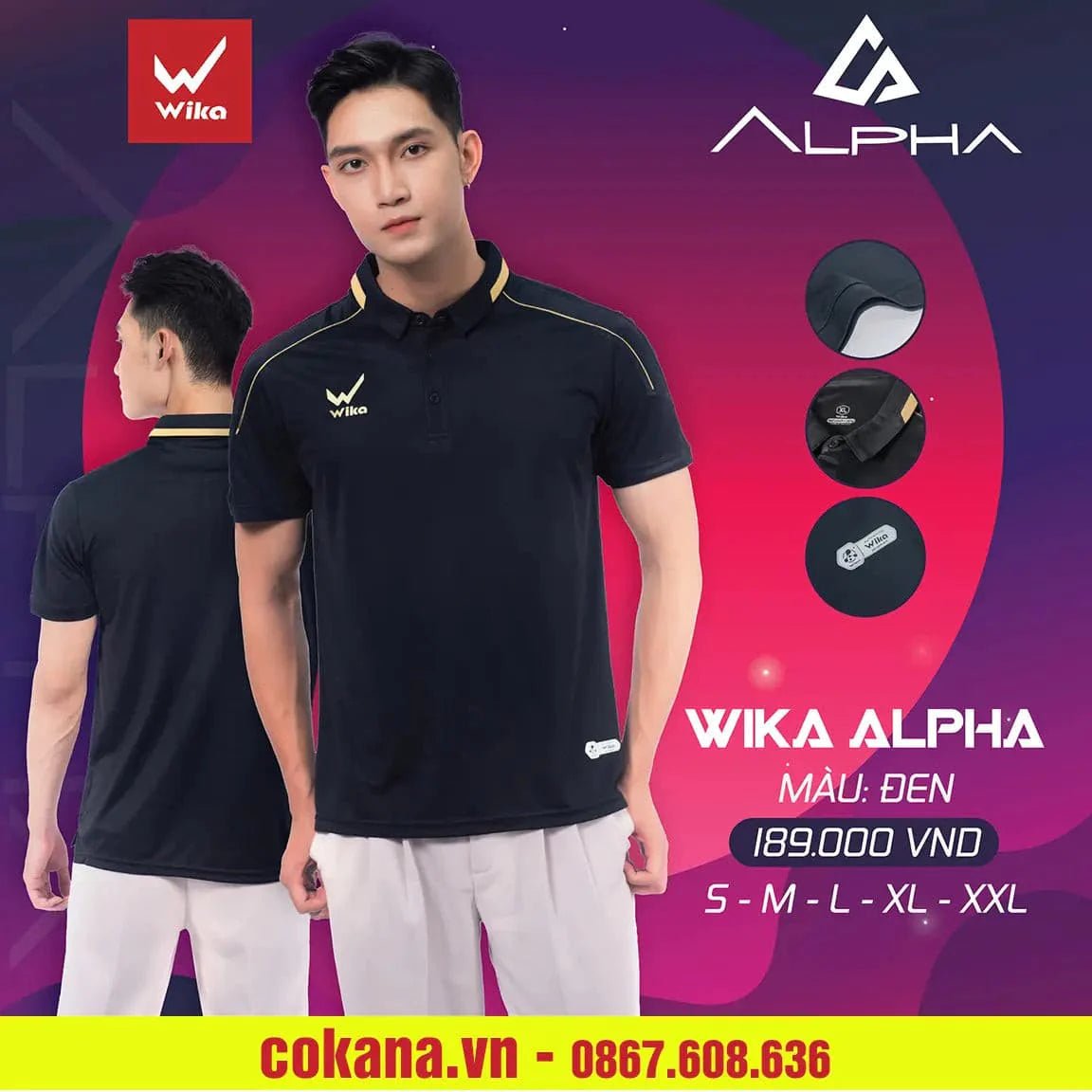 Áo polo wika Alpha - COKANA