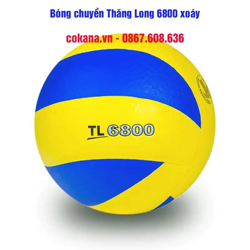 Bóng chuyền Thăng Long 6800 Da PU Hàn Quốc Xoáy - COKANA