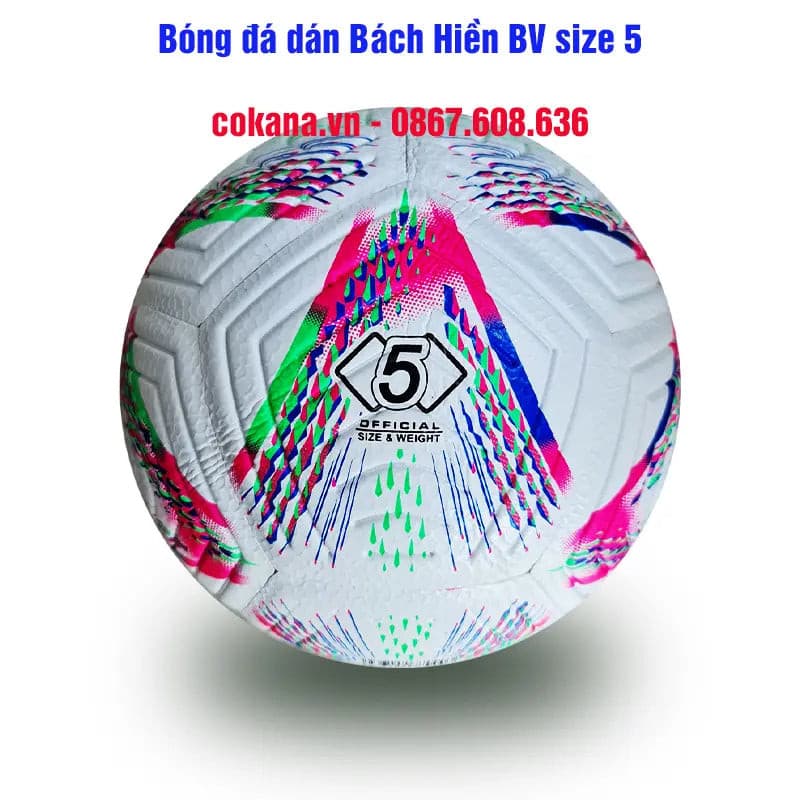 Bóng đá Bách Hiền dán BV size số 5 - COKANA