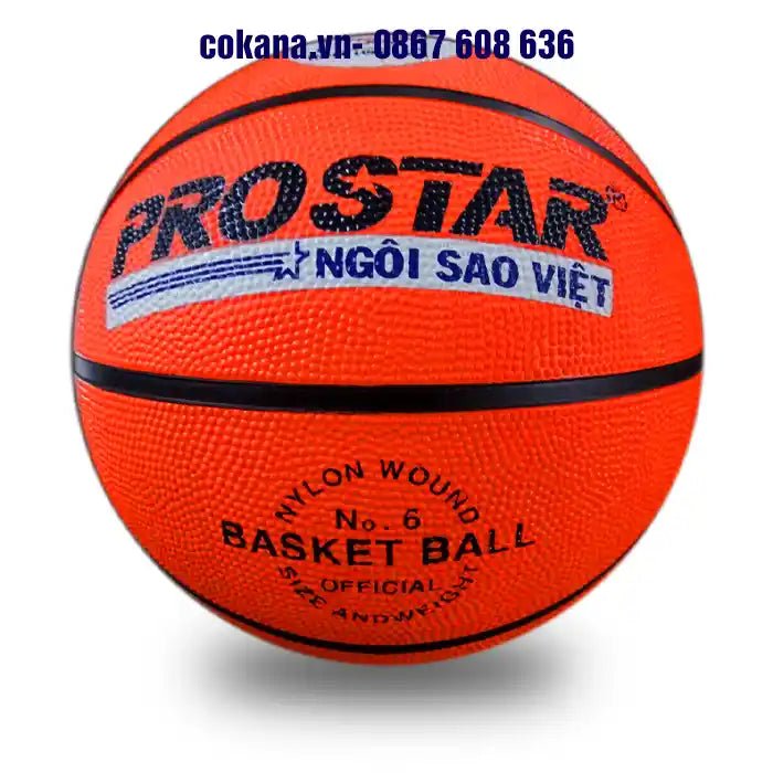 Bóng rổ cao su cam Prostar size số 6 - COKANA