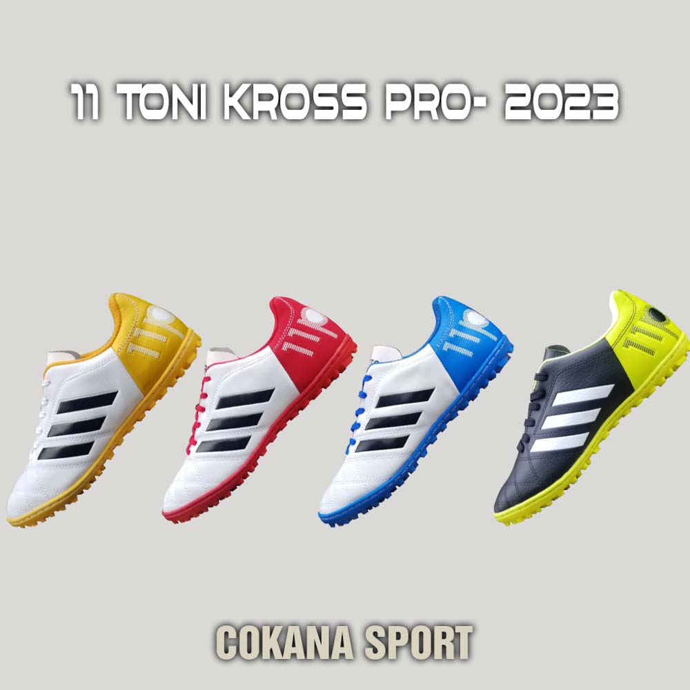 Giày Bóng Đá 3 Sọc Toni Kroos 11 Pro sân cỏ nhân tạo đế cao su - COKANA