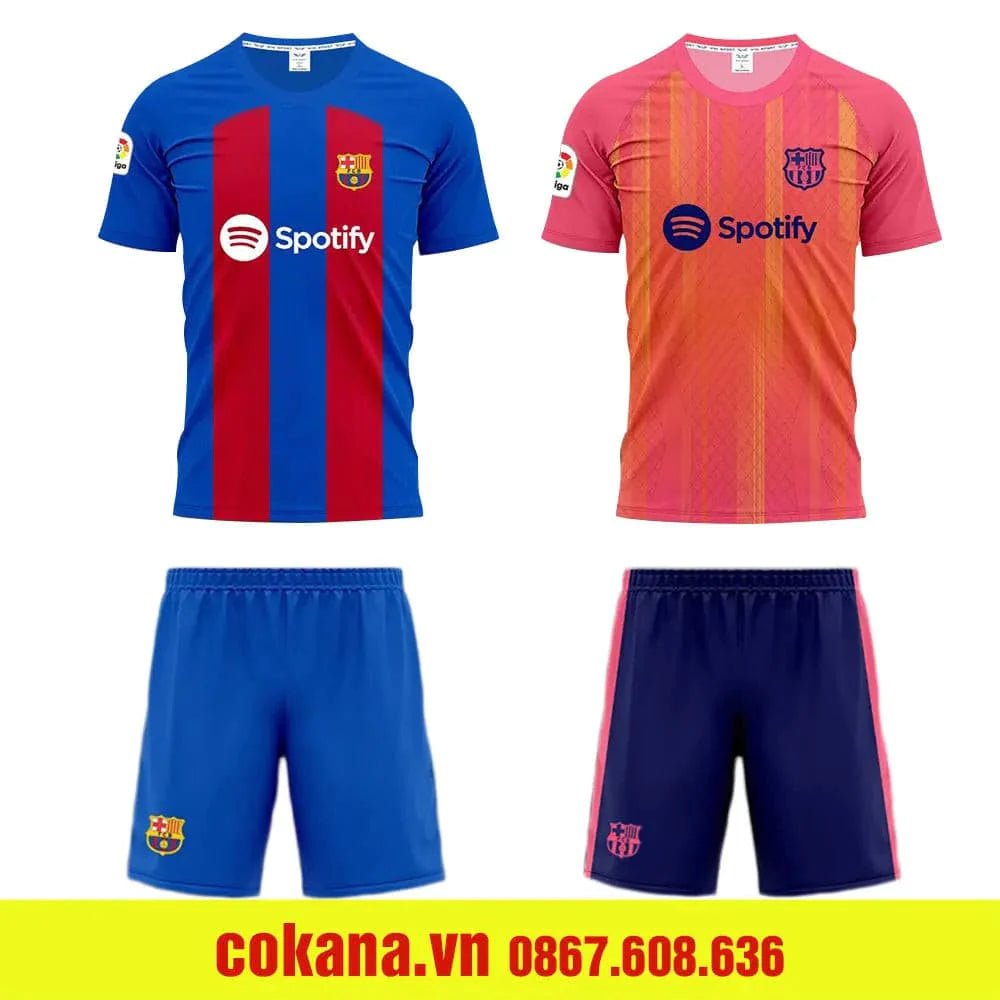 Quần áo bóng đá Barcelona thun lạnh CP Winsport - COKANA