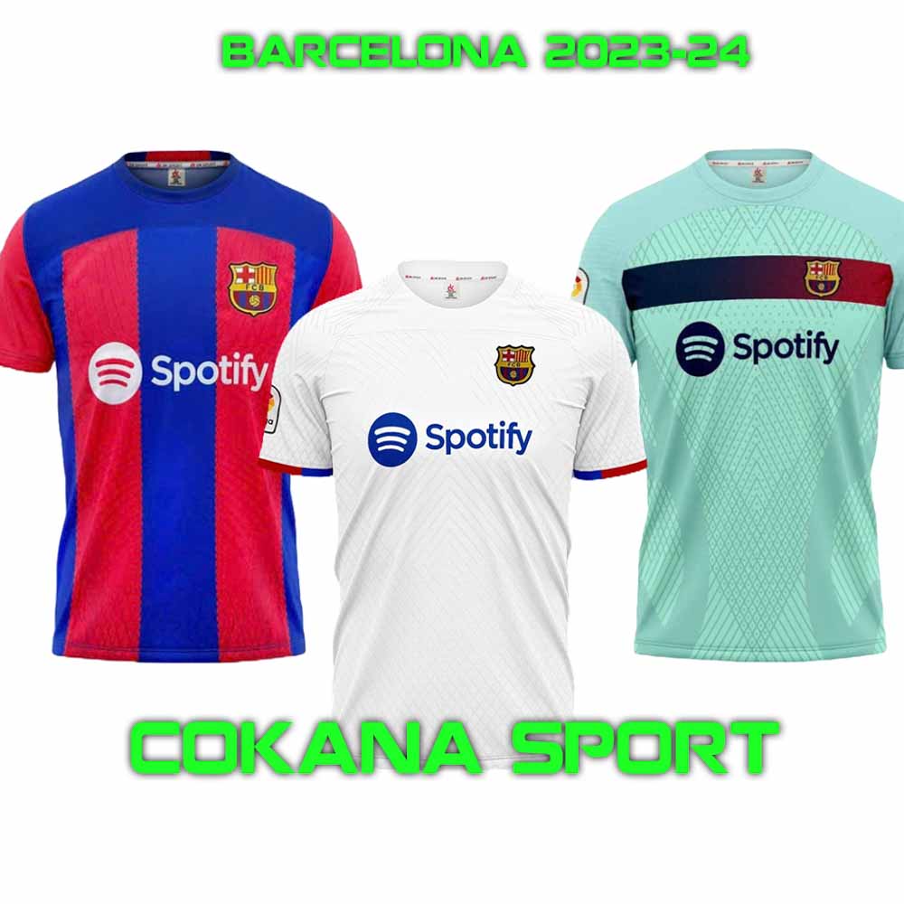Quần áo bóng đá barcelona thun lạnh Dk 2023-24 - COKANA