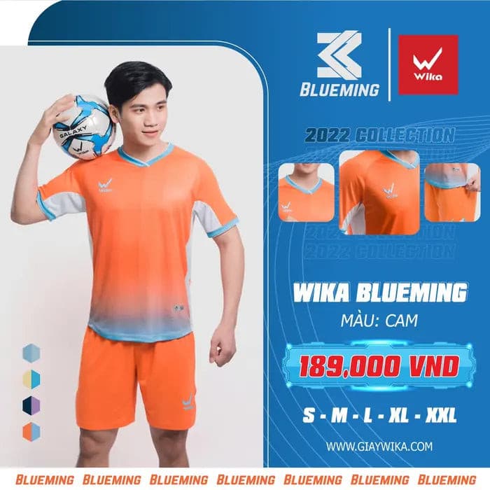 Quần áo bóng đá Blueming wika không logo - COKANA