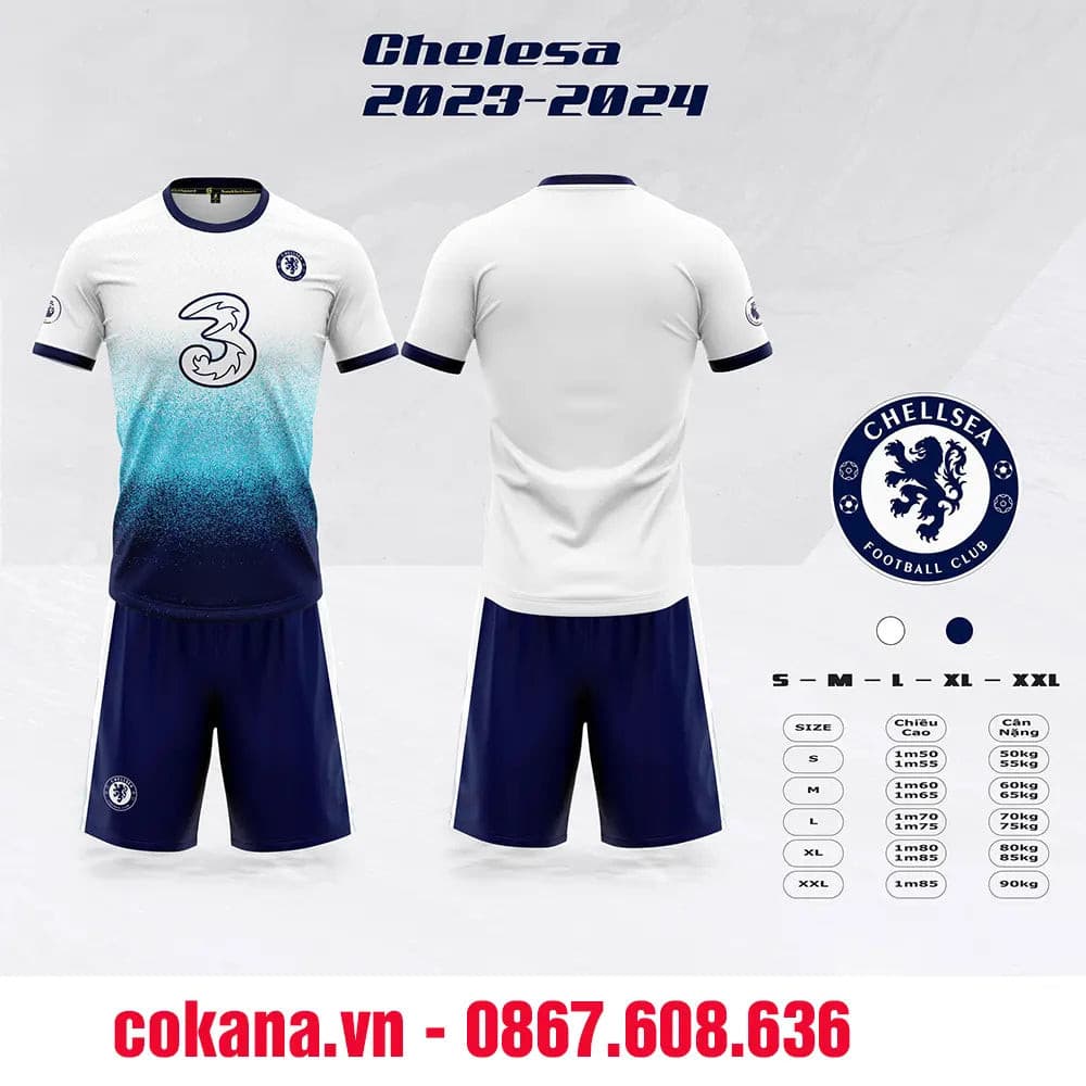 Quần áo bóng đá Chelsea 2023-24 thun lạnh Sao Viêt - COKANA