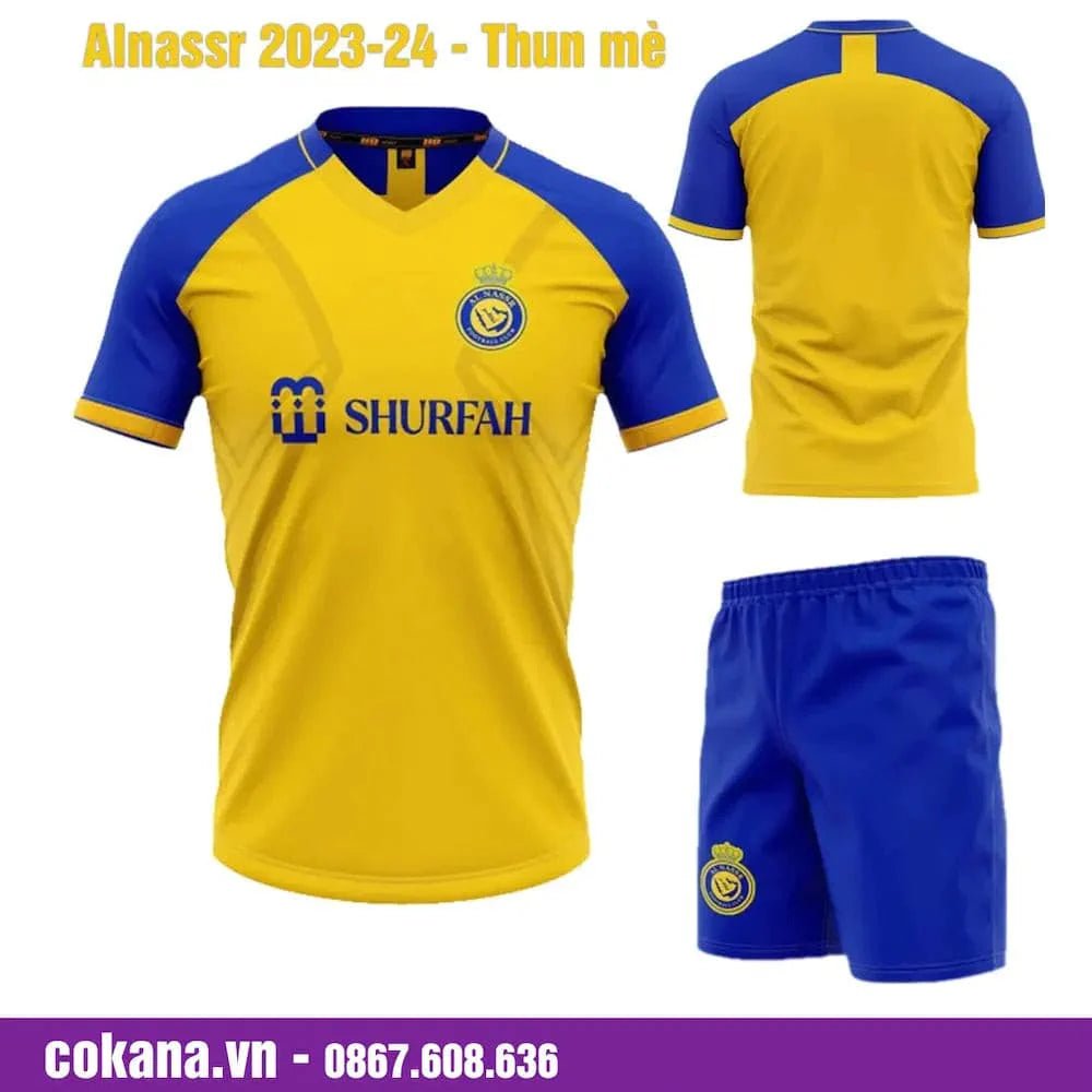 Quần áo bóng đá CLB Al Nassr 2023-24 thun mè - Tím / S Tím S - COKANA