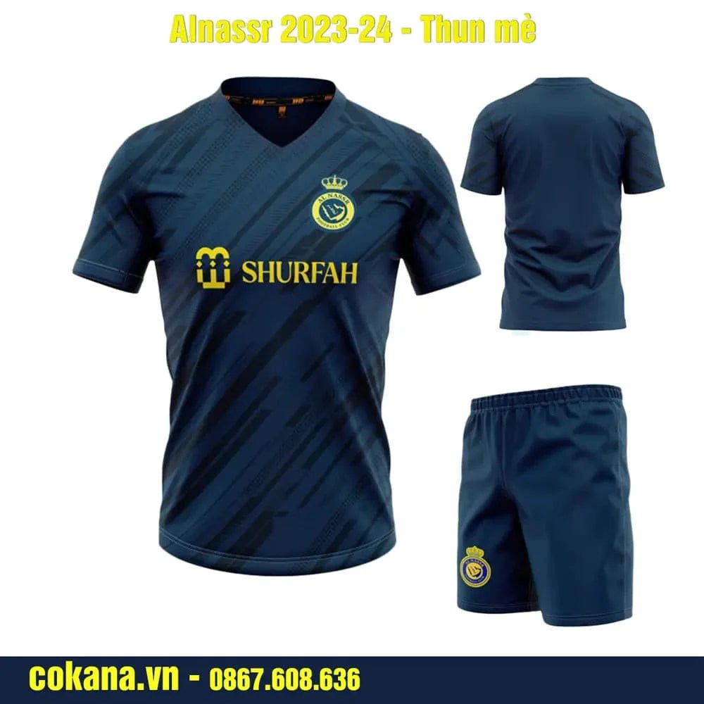 Quần áo bóng đá CLB Al Nassr 2023-24 thun mè - Tím / S Tím S - COKANA