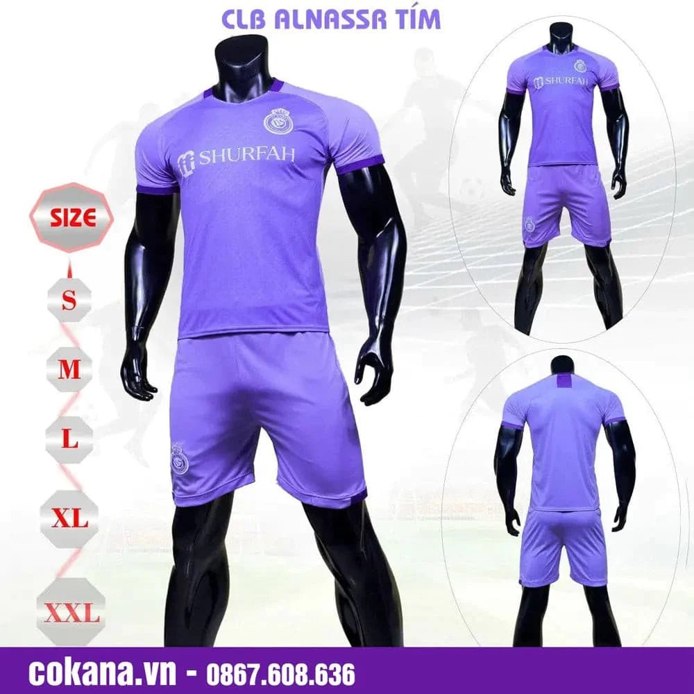 Quần áo bóng đá CLB Al Nassr thun lạnh DK - COKANA