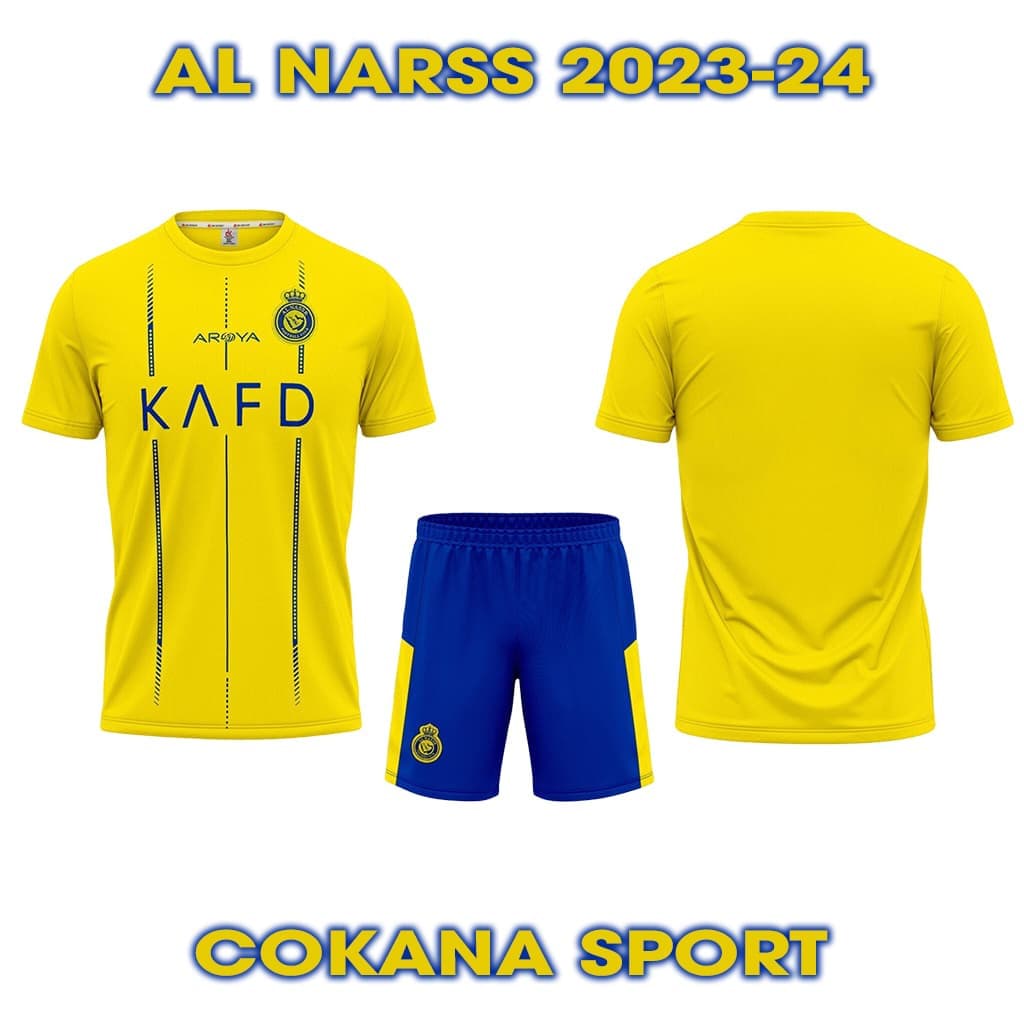 Quần áo bóng đá CLB Al Nassr thun lạnh DK - COKANA