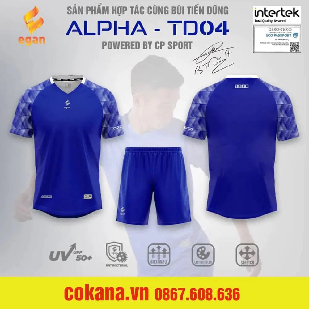 Quần áo bóng đá CP Egan Alpha TD04 không logo - COKANA