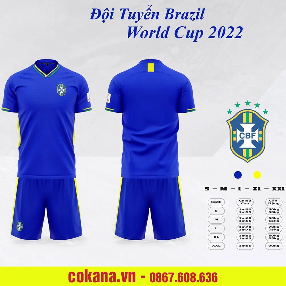 Quần áo bóng đá đội tuyển Brazil SV - COKANA