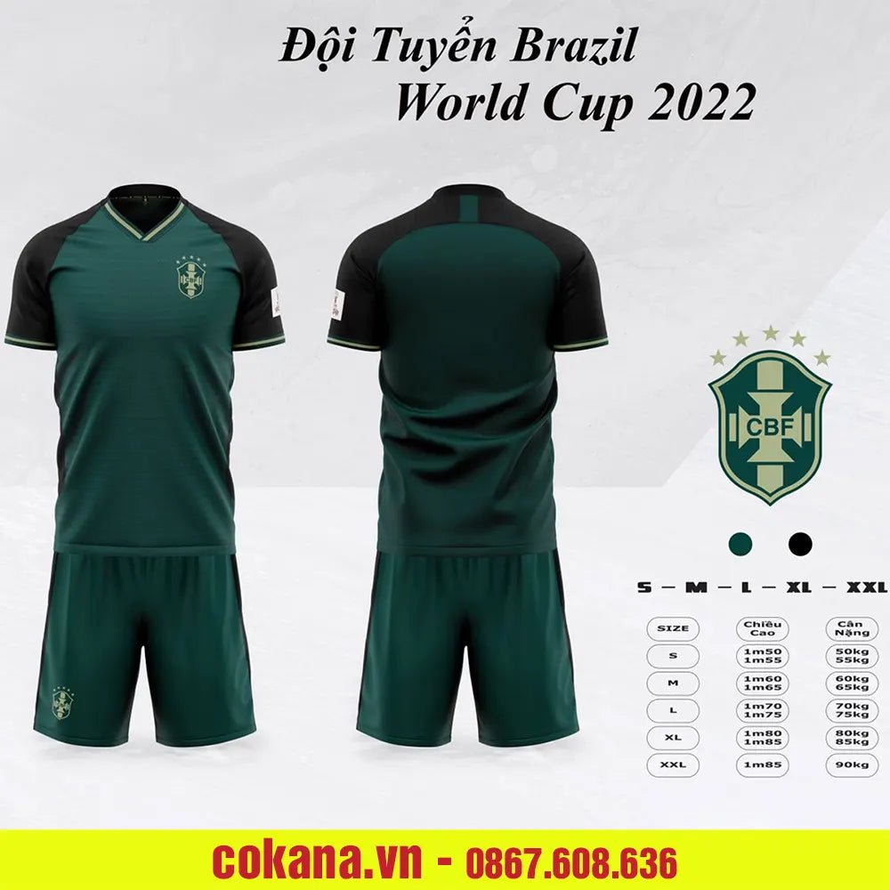 Quần áo bóng đá đội tuyển Brazil SV - COKANA