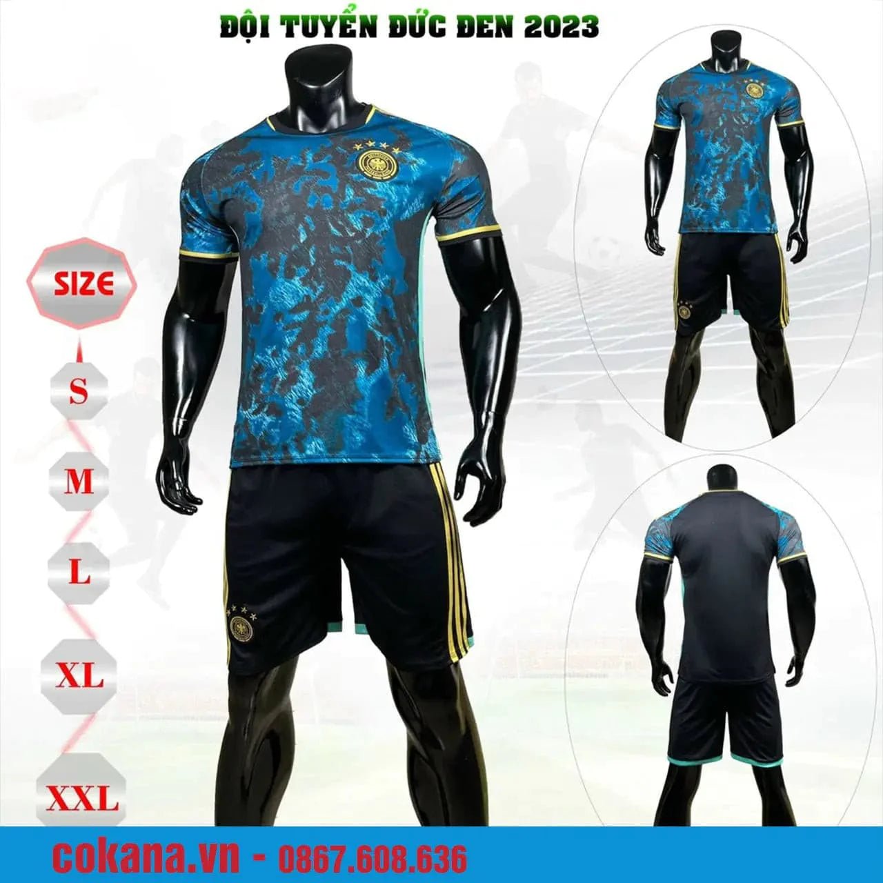 Quần áo bóng đá đội tuyển Đức 2023-24 thun lạnh DK - COKANA