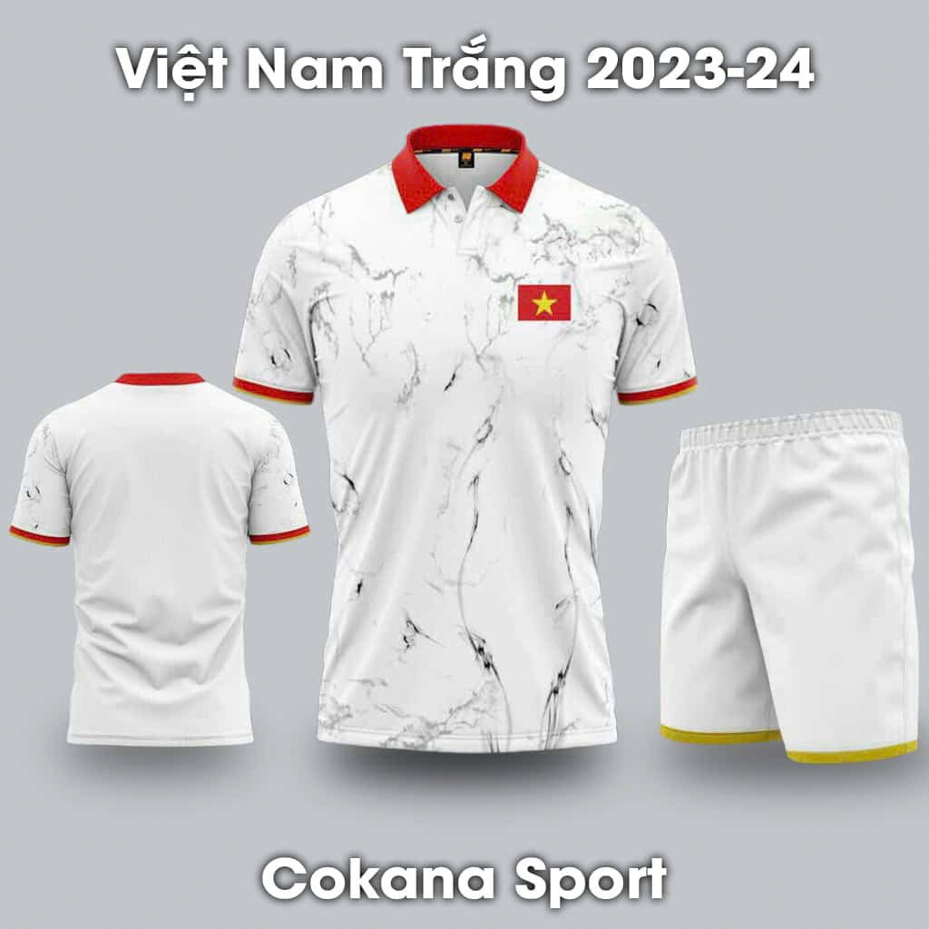 Quần áo bóng đá đội tuyển Việt Nam 2023-24 Vải mè - COKANA