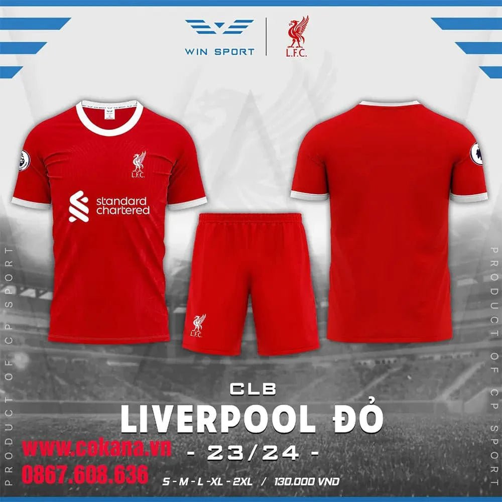 Quần áo bóng đá liverpool thun lạnh Win Sport 2023-24 - COKANA