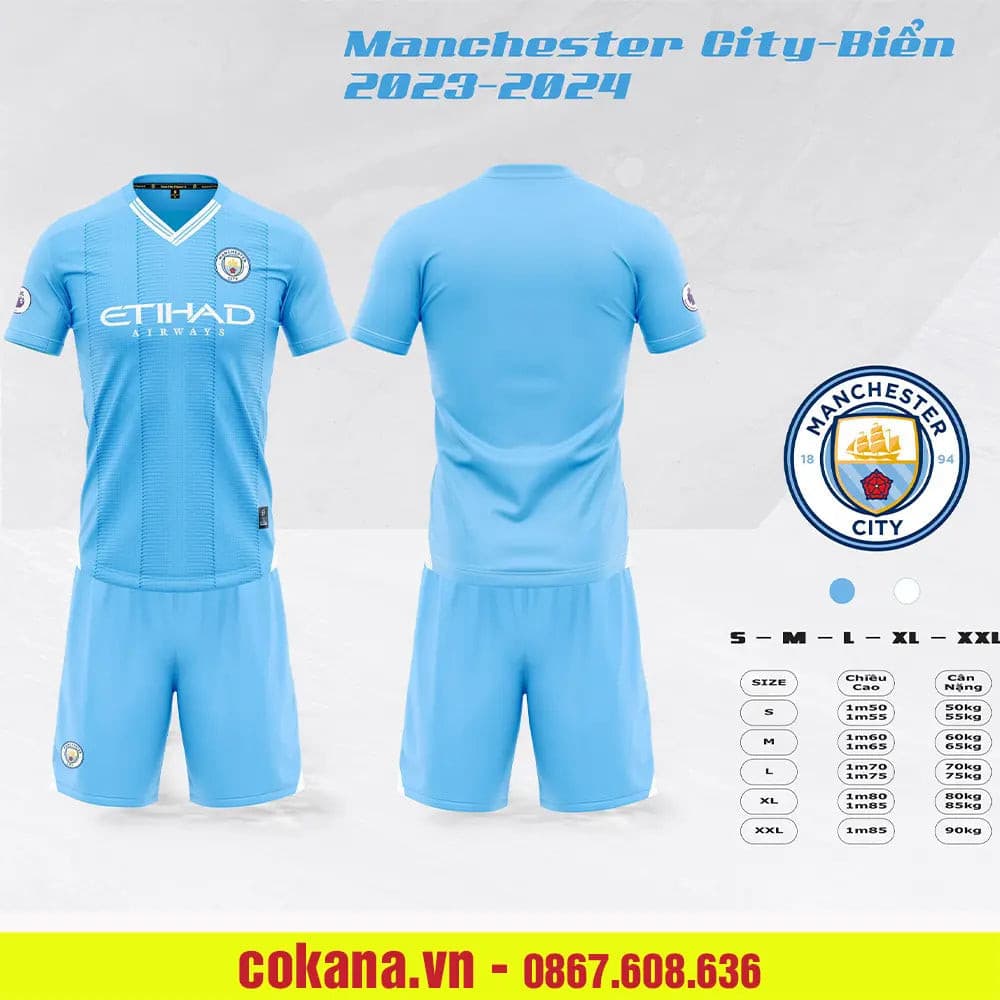 Quần áo bóng đá MC Manchester City Sao Việt 2023-24 - COKANA