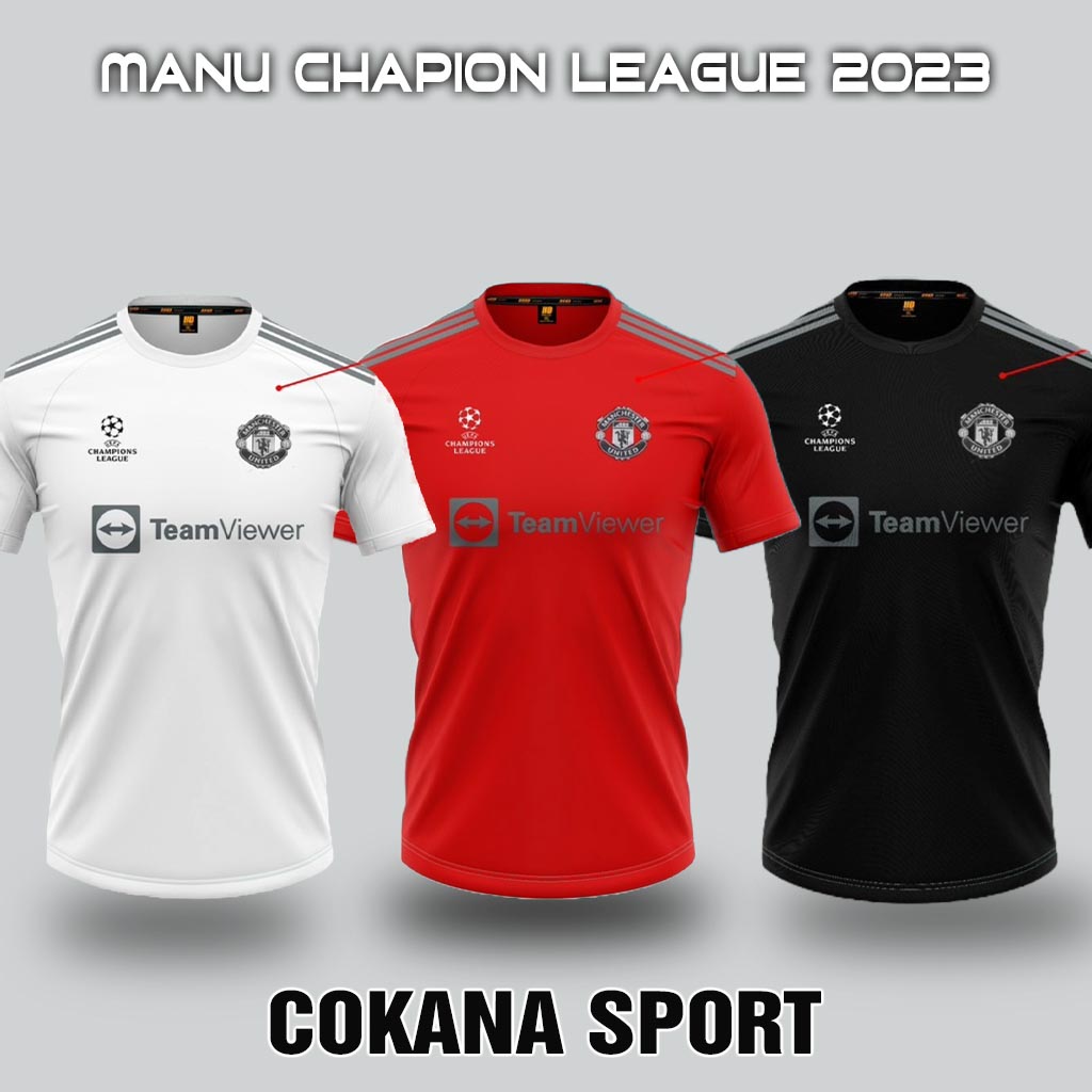 Quần áo bóng đá Mu Manu Manchester United Champion Luegea thun mè - COKANA
