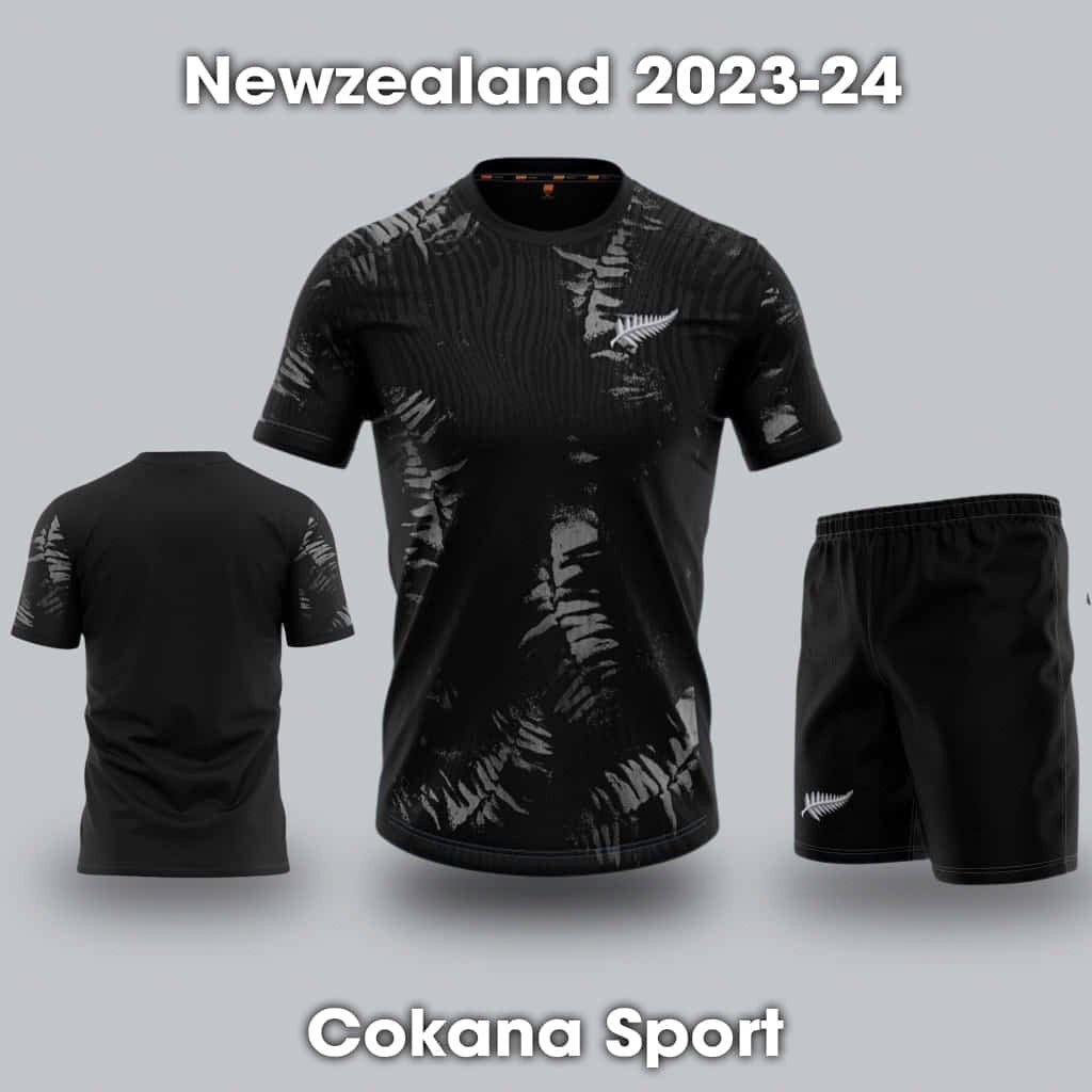 Quần áo bóng đá Newzealand thun thái HD 2023-24 - Đen / S Đen S - COKANA