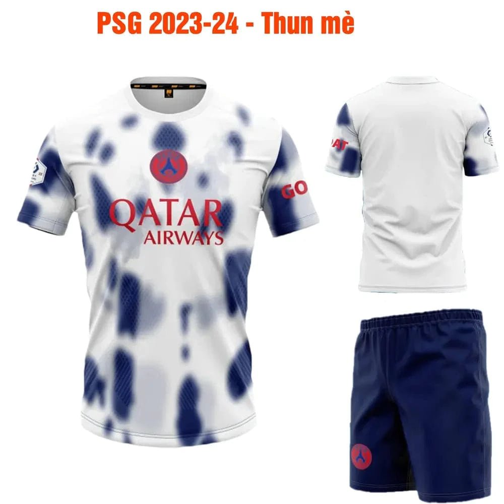 Quần áo bóng đá PSG Paris Saint Germain 2023-24 thun mè - COKANA