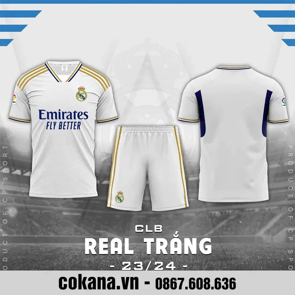 Quần áo bóng đá Real Madrid Cp Win Sport 2023-24 - COKANA