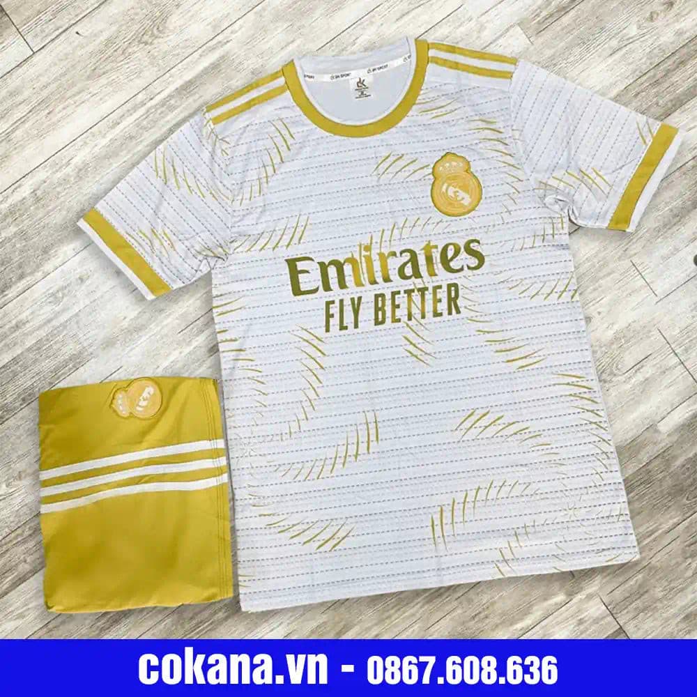 Quần áo bóng đá Real Madrid thun lạnh DK 2023-24 - COKANA