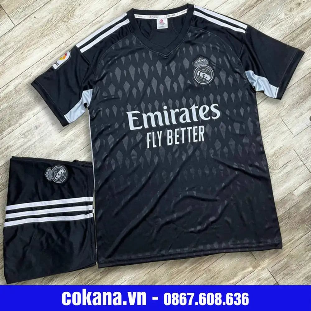 Quần áo bóng đá Real Madrid thun lạnh DK 2023-24 - COKANA