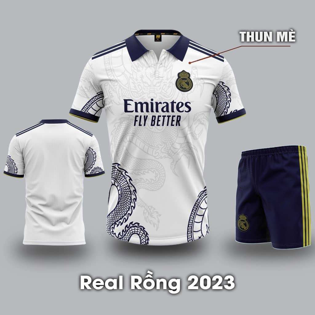 Quần áo bóng đá Real Madrid thun Thái 2023-24 - COKANA