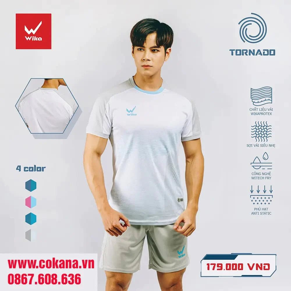 Quần áo bóng đá Tornado Wika không logo - COKANA