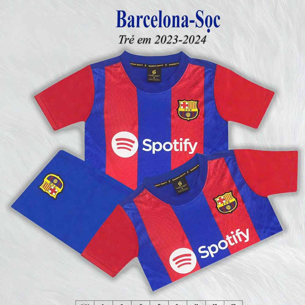 Quần áo bóng đá trẻ em Barcelona SV - COKANA